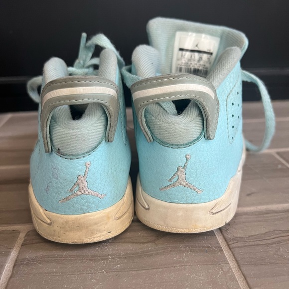 Nike Air Jordan V6 Retro Pantone Still Blue 645127-407 Toddler 9c - Picture 3 of 8